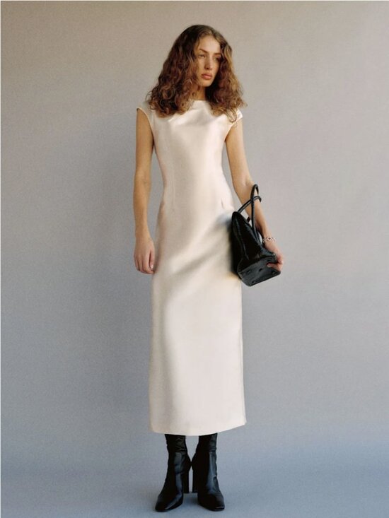 Reformation Dresses & Skirts - NWT Reformation Belden Dress Cream Size 4